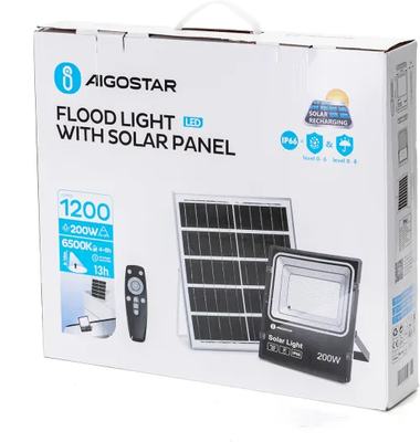 Foco Led con Panel Solar 200W